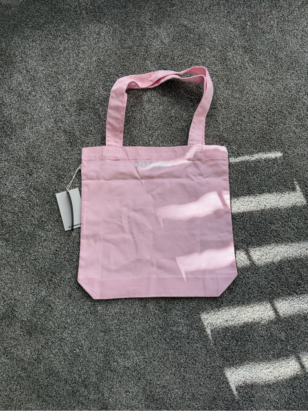 Starbucks Pink Bear Canvas Tote - Picture 2 of 2